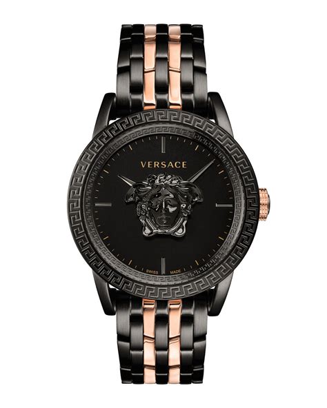 versace palazzo empire rose gold watch|Versace Palazzo Empire Greca Quartz Black Dial .